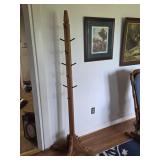 Vintage Wooden Coat Rack. Unique!  74.5' h x 19'
