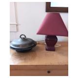 Vintage silver-plated round serving dish, with