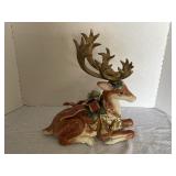 Fitz & Floyd ceramic Christmas deer