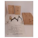 Craft tools and materials used to create wire
