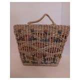 Adorable Hand Woven Spring Purse/ Picnic Basket