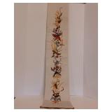 Vintage Hand-Embroidered Crewel Bell Pull Wall