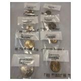 Uncirculated Coins and One Circulated Buffalo