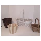 Decorative Wicker, Wooden and Woven Baskets