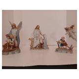 Vintage Home Interior Jesus and Angels Ceramic