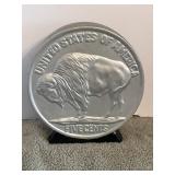 Vintage buffalo nickel bank.  Heavy! Full of