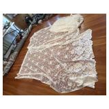 Vintage lace curtains, 2 panels