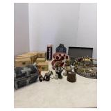 Wood Boxes Figurines Treasure Box