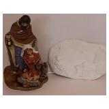 Holy Family Mary Joseph and Baby Jesus Ceramic