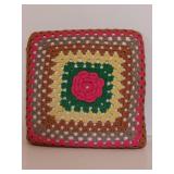 Beautiful Crochet Floral Pillow