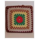 Beautiful Crochet Floral Pillow