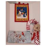 Welcome Friends Plastic Canvas Wall Hanging