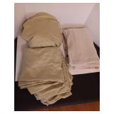 3 Piece Queen Sized Honey Yellow Fitted Sheet,