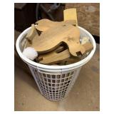 Wooden Patterns Hamper Full