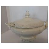 Vintage Large Ceramic  Tureen with Ladle