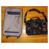 Black Leather Travel Bag and Rome Essentials