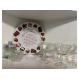 Plate for Sharing Sherbet Dessert Glasses