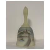 1980 Fenton Satin Handpainted Bell