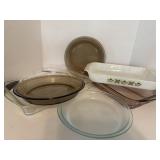 Pyrex Glasbake and FireKing Baking Dishes and Pie
