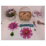 Adorable Outdoor Decorative Lot With Tin Flower