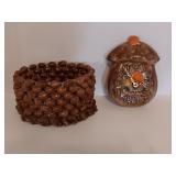 Decorative Bowl Handmade From Pecan Shells and