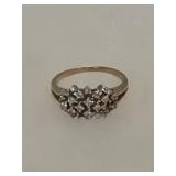 14 KT Cocktail Ring with Diamonds Need Diamond