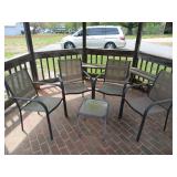 Set of 4 Outdoor Patio Chairs and