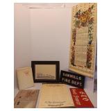 Various Items Including Hand Made Car Tags, a