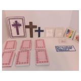 Collection of Handmade Needle Point Items .
