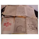 Huge lot of Vintage Pattern Books and Papers for
