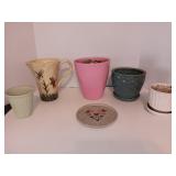 Assortment of Decorative Flower Pots