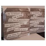 Two Unopened Corinthians 13 Large Inspirational
