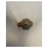10 Kt  Ring  With Diamonds 52.5 Gram