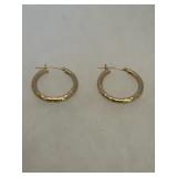 14 Kt Hoop Earrings 19.8 gram