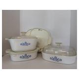 Corning Ware Blue Cornflower 3 Casserole with