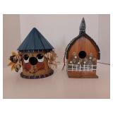 Adorable Hand Painted Scarecrow Bird House and