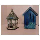 Hand-Painted Butterfly House and Beautiful Bird