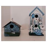 Cute Two Story Bird House and Tin Bird House