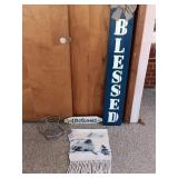 Hand Woven Cotton Church Garden Flag, Metal