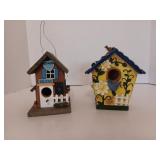 Yellow Springtime Bird House and Flower Shop Bird