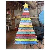 Lighted Wood Christmas Tree