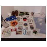 Various House Hold Items Including Wooden Salt