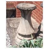 Concrete Bird Bath Pedestal (Heavy! Bring Help to