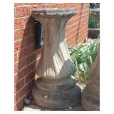 Concrete Bird Bath Pedestal (Heavy! Bring Help to