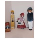 Adorable Vintage HandPainted Wooden Folk Art