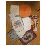 Lot of tablecloths, placemats and runner