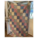 Homemade crochet quilt
