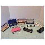 Vintage Eyeglasses and cases. Total 10.