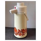 Vintage Peacock Vacuum Bottle, thermal air pump
