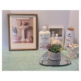 Bathroom Lot.  Anne Geddes Framed Picture,